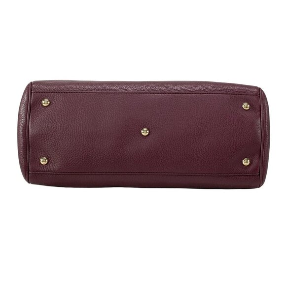 GUCCI Bamboo Shopper Bordeaux Leather Tote Bag bran-796-090625 - Picture 9 of 16